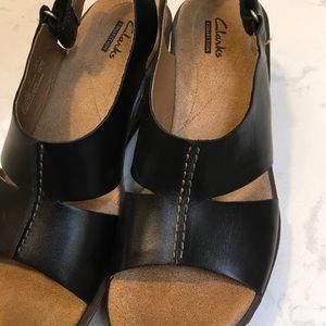 Clarks Platform Sandals